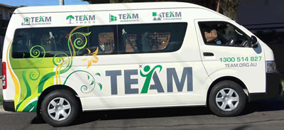 team bus